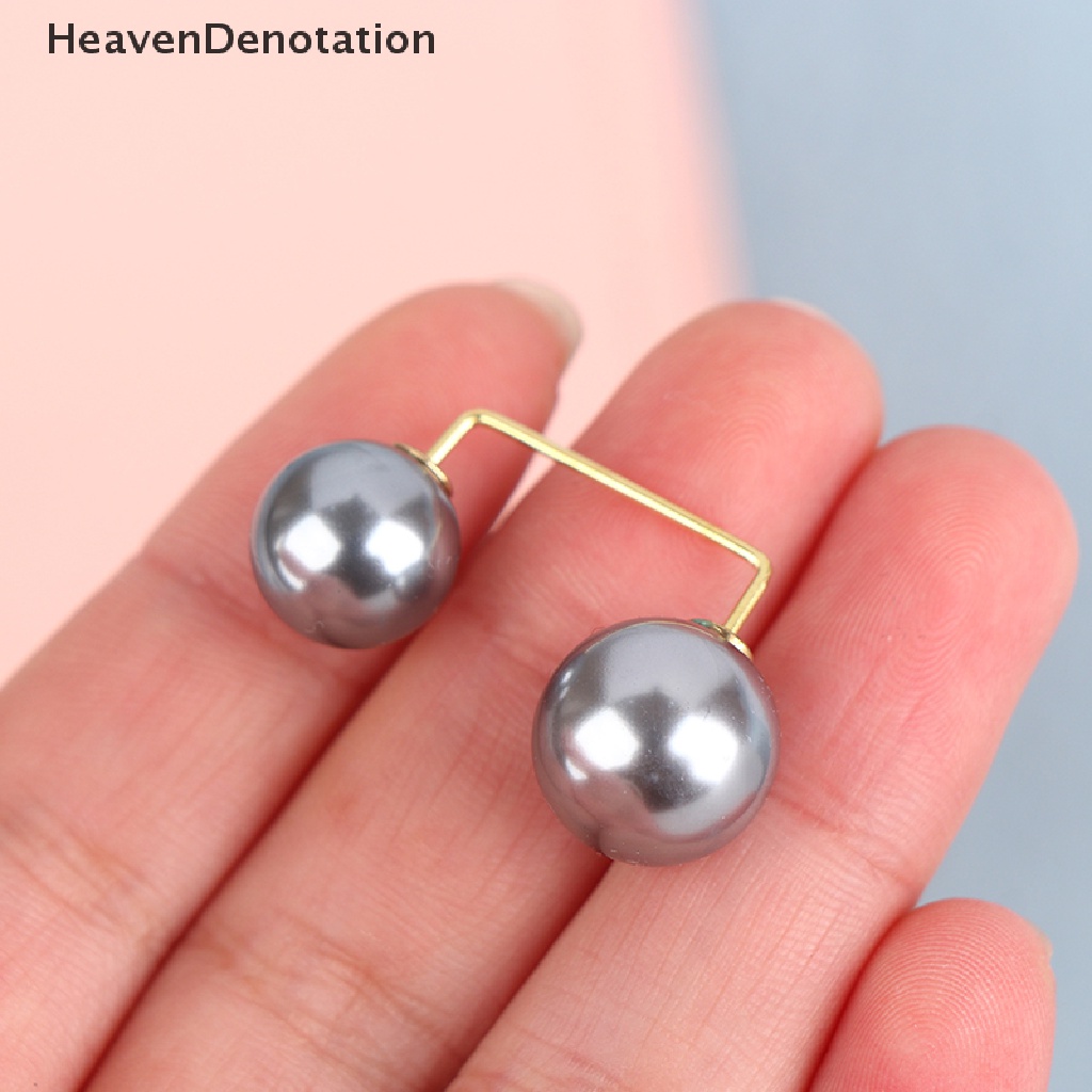 [HeavenDenotation] 3pcs/set Wanita Pengencang Pinggang Pin Double Layer Mutiara Bros Pin Logam HDV