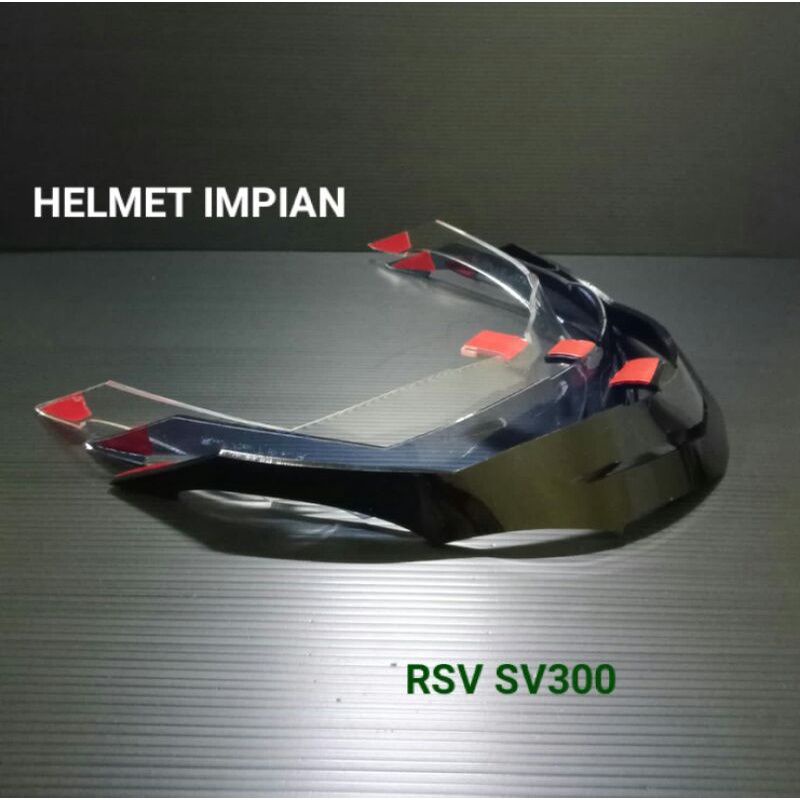 Spoiler Helm RSV SV300 All Series Hitam Bening