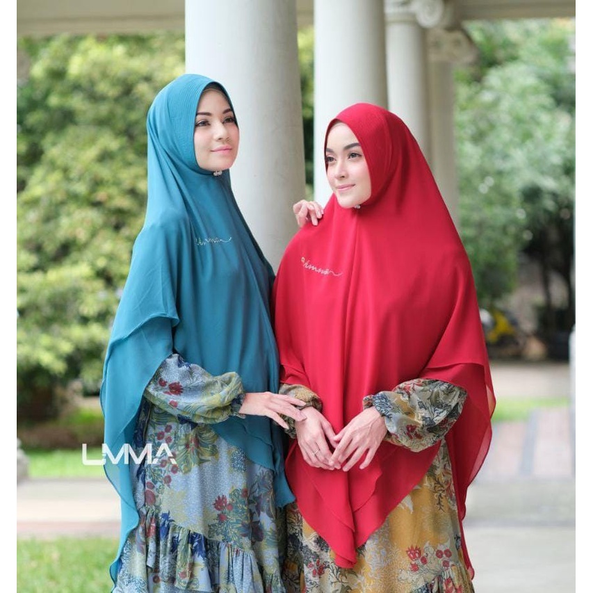 Umma syari Alexa Khimar Rhinestone plat jilbab instan bahan ceruty babydoll griya_mey