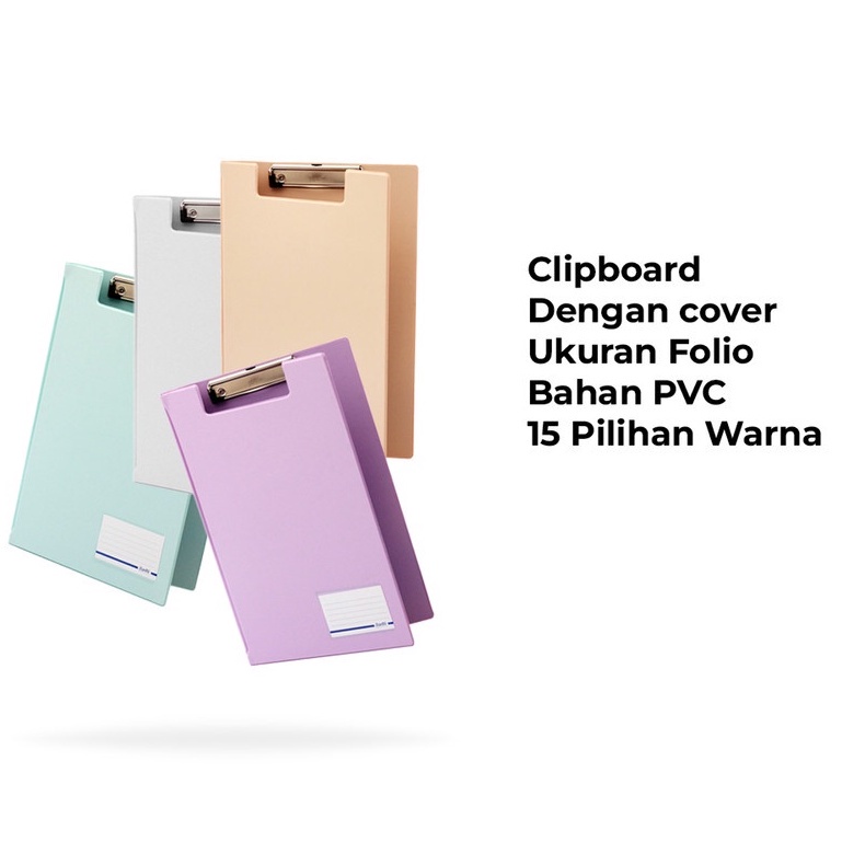 

Bantex Clipboard Papan Jalan Folio F4 Dilengkapi Cover Penutup Trendy Pastel
