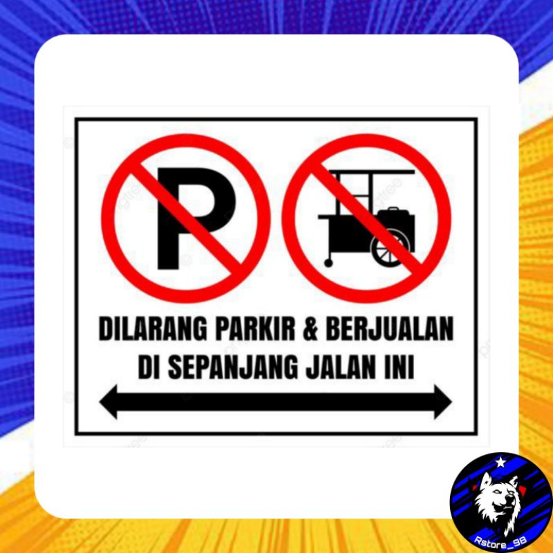 

Sticker Stiker Dilarang Berjualan DiSepanjang Jalan Ini + LAMINASI GLOSSY