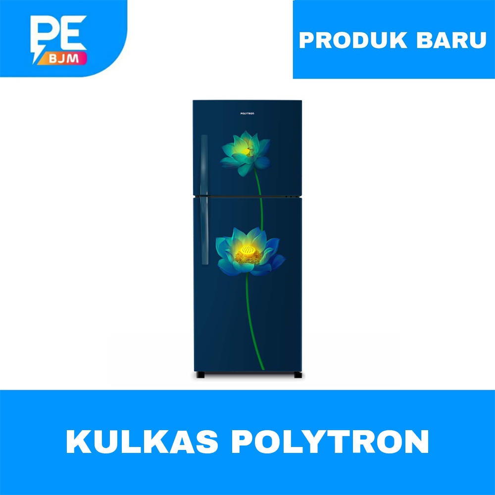 KULKAS POLYTRON 2 PINTU METALLIC 210 LITER PRB-217LB GARANSI RESMI