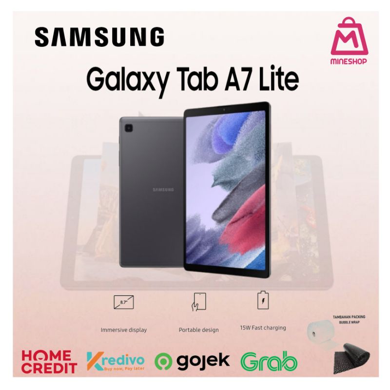 SAMSUNG TAB A7 LITE LTE 3GB/32GB Garansi Resmi SEIN