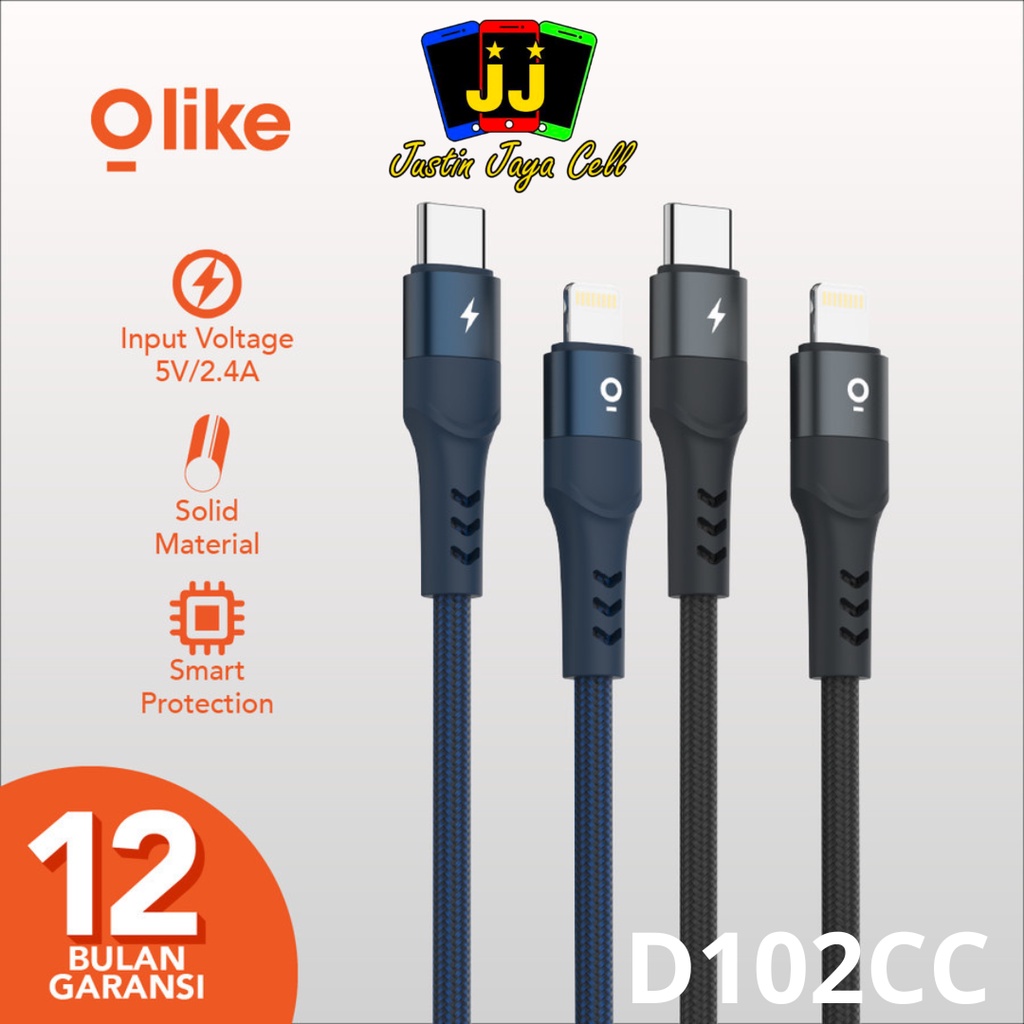 OLIKE KABEL DATA TYPE C TO C 60W FAST CHARGING