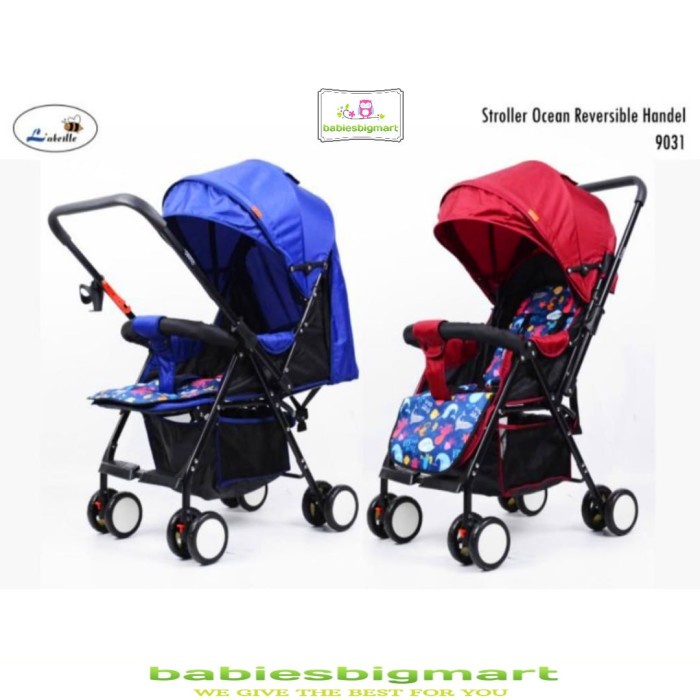 Stroller Labeille 9031 Bayi Ocean Stir Bolak Balik Extra Pad Ukuran XL