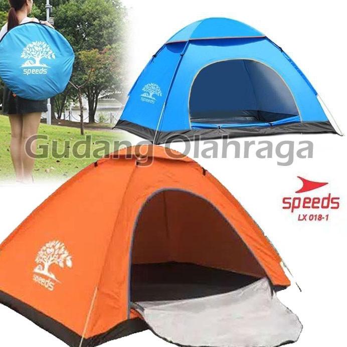 LANGSUNG KIRIM Tenda Camping 2 Orang Lipat Poble Waterproof Anti Air Indoor Outdoor SPEEDS LX 018-1