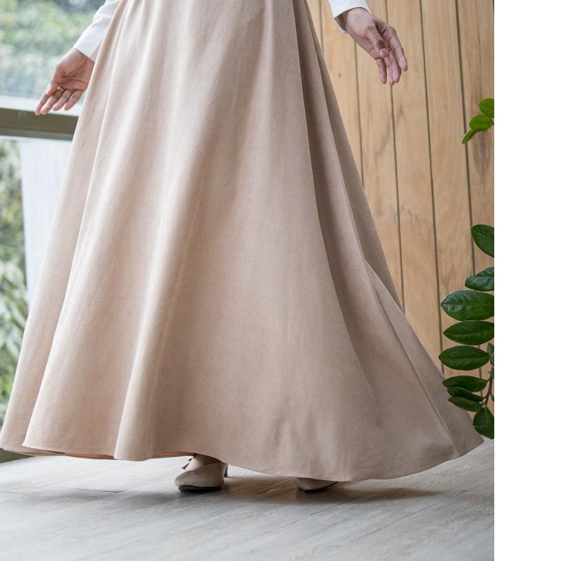 ➥ Ashana Skirt | Zysku Xena | Rok Basic Lebar Marino Suede ♖