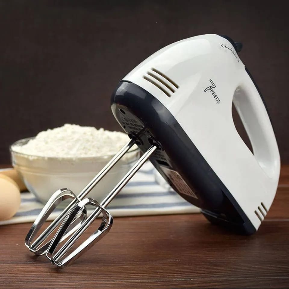 Hand Mixer Elektrik Pengaduk Adonan Roti Kue 7 Speed / 4pcs Alat Pengocok