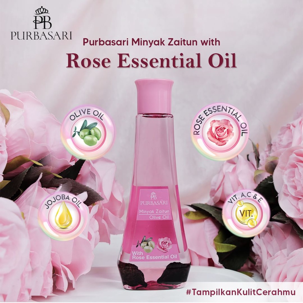 ★ BB ★ Purbasari Minyak Zaitun Mawar 150ml - Rose Essential Oil
