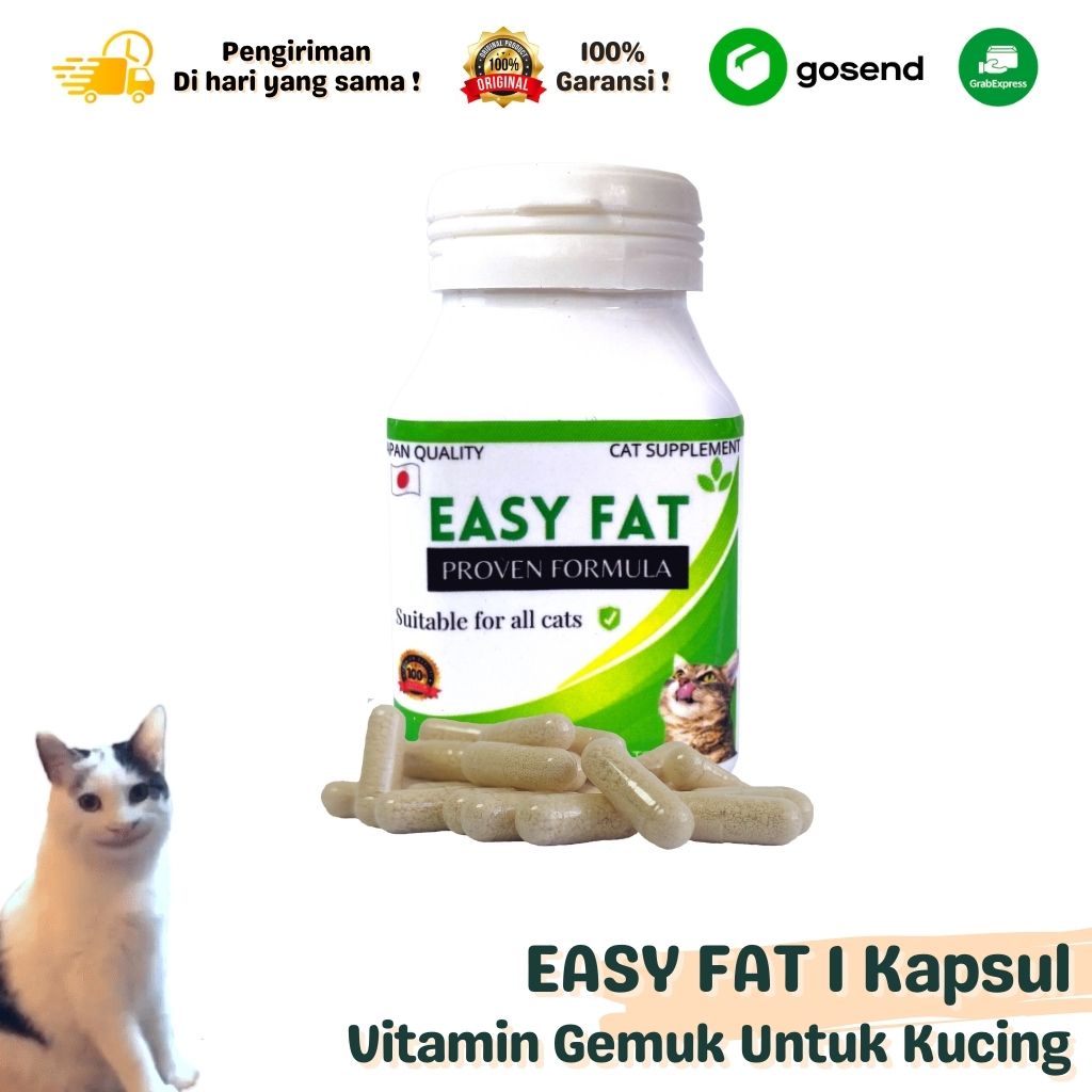 VITAMIN JEPANG KUCING EASY FAT PENGGEMUK ALAMI VITAMIN KUCING OBAT KUCING NUTRISI REPACK 1 PCS