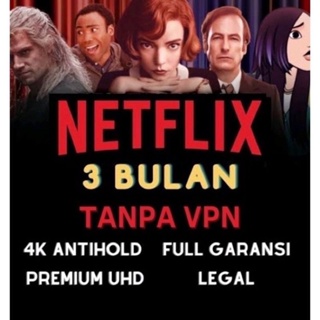 NETFLIIX PRIVATE 1BULAN(ON REQUESt) PREMIUM UHD 4K TANPA VPN FULL GARANSI RESMI BERBAHASA INDONESIA