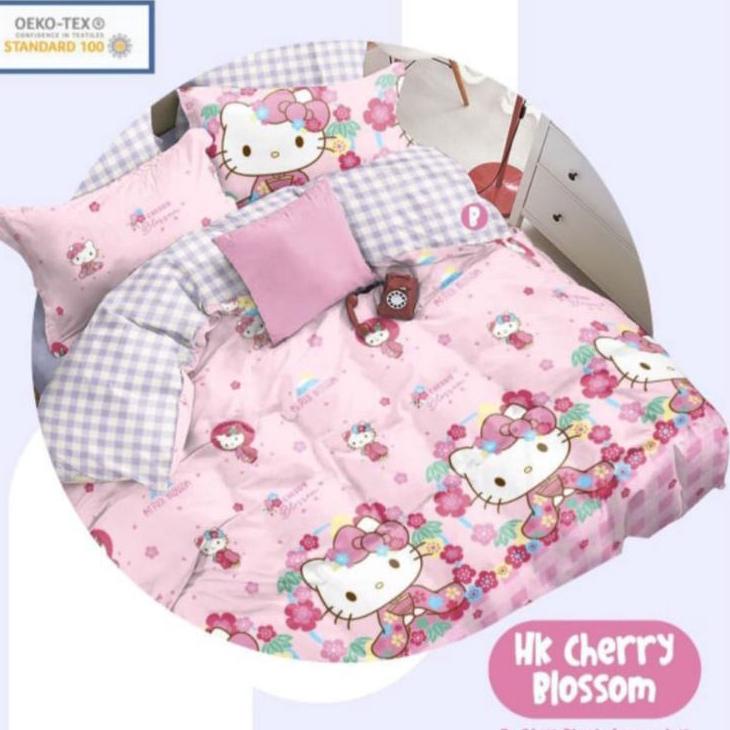 ✰ Sprei STAR motif Hello kitty HELLOKITTY ANTI GESER ⅍