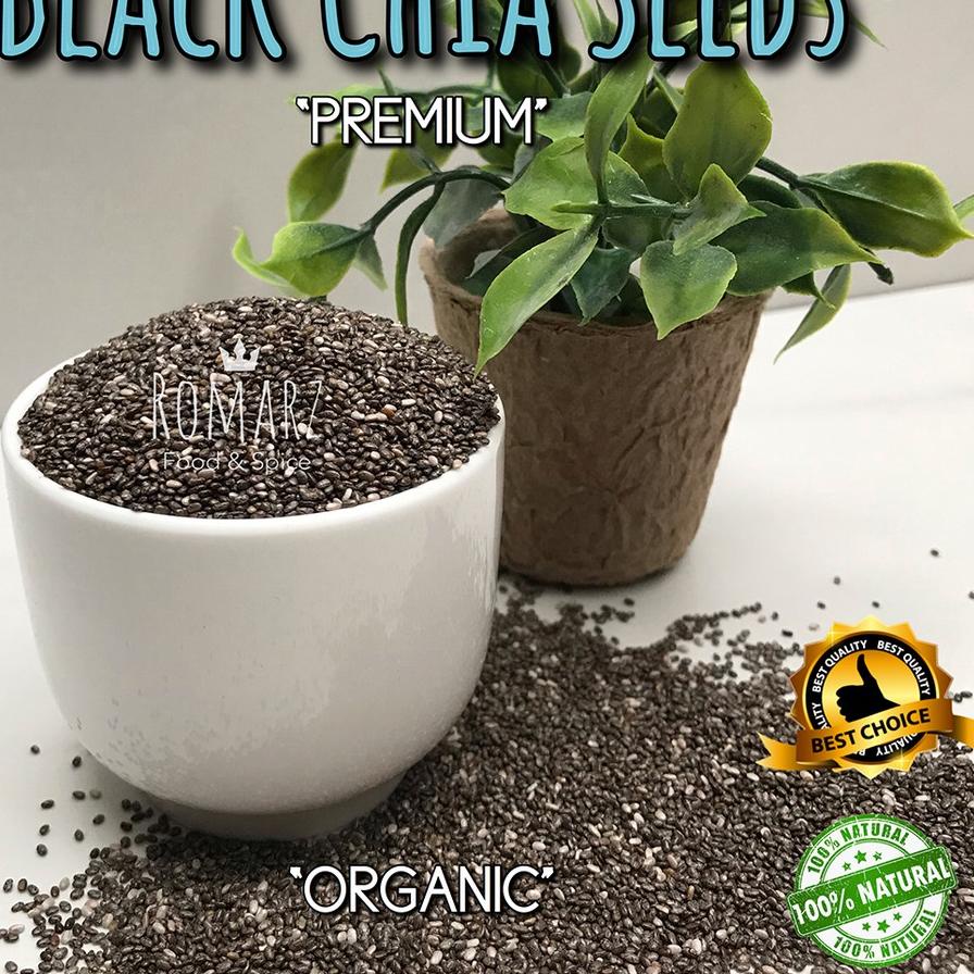 

☪ ORGANIC BLACK CHIA SEEDS PREMIUM 500 gr | Organic Chia Seed 500gr ➪