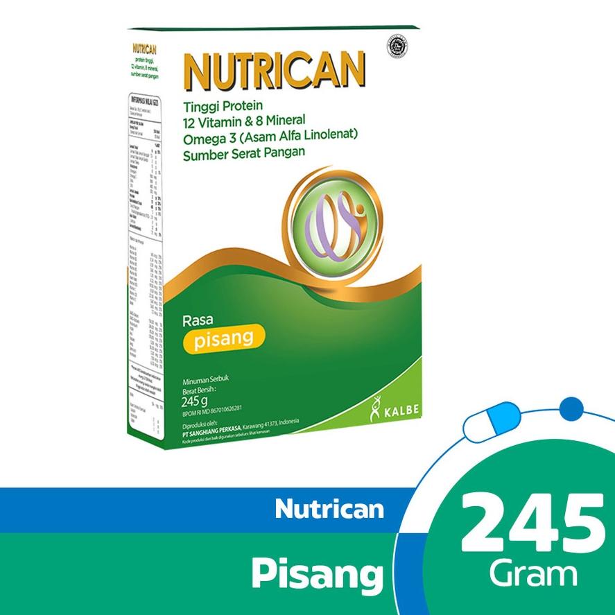 

♦ Nutrican Pisang 245gr - Tinggi Energi dan Protein ☏