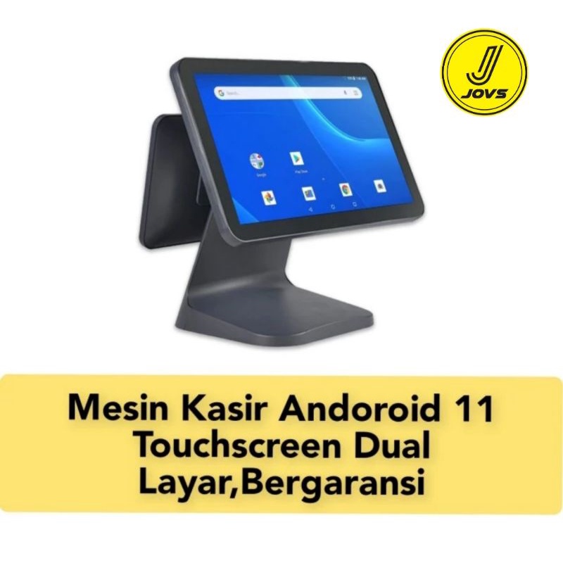 Mesin kasir Android 11 Desktop Touchscreen Dua layar