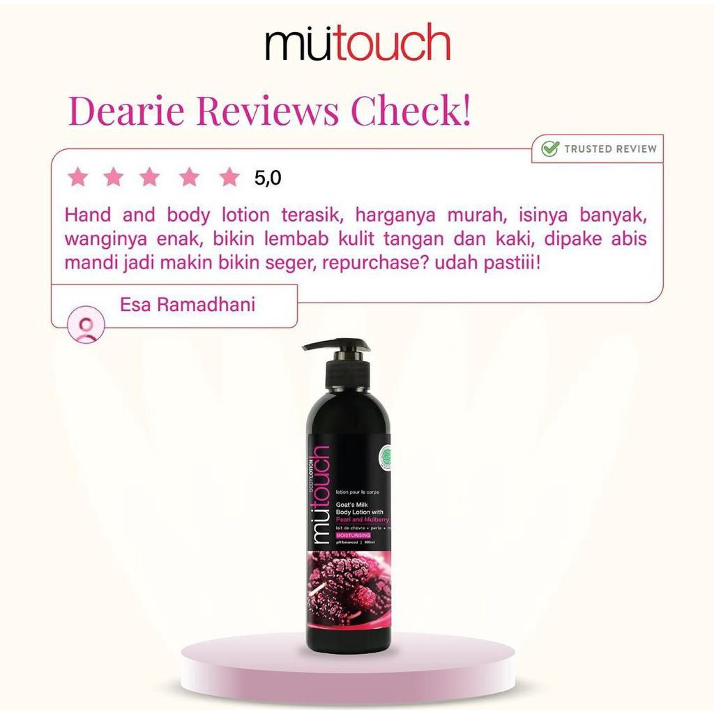 MUTOUCH GOATS MILK BODY LOTION PUMP 400M.L -NJ