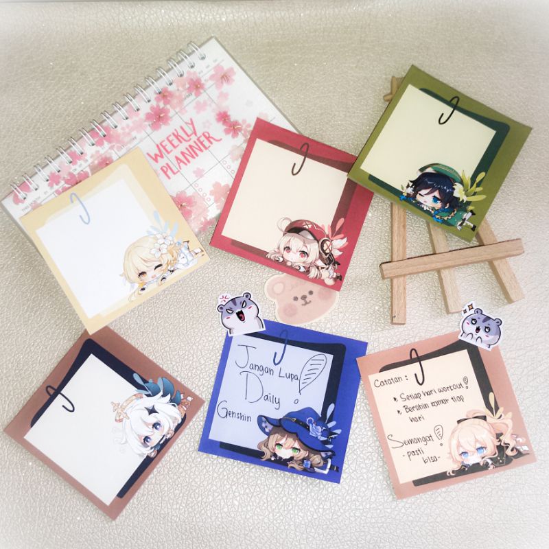 

MEMO NOTES GENSHIN IMPACT by Laa Miao Miao