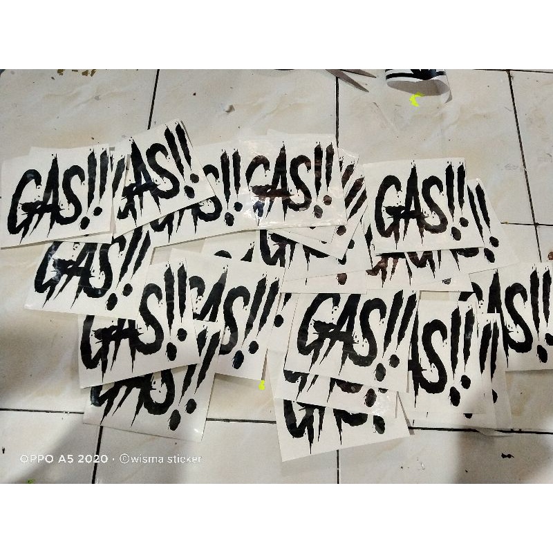 Stiker GAS / Stiker Viral / Stiker Gas Viral / Stiker Kekinian / Stiker Motor Classic / Stiker Keren