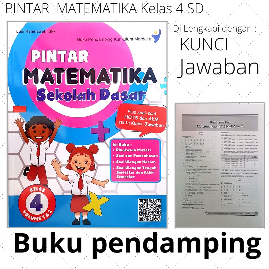 Pintar Matematika kelas 1 &amp; 4 Kurikulum Merdeka