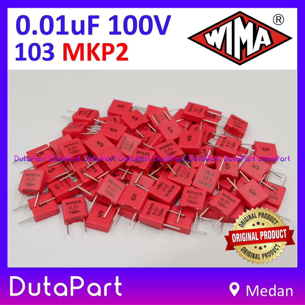 100V 0.01uF 10nF 103 5% MKP2 MKP 2 WIMA Film Capacitor Made In Germany