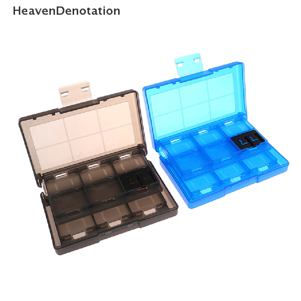 [HeavenDenotation] Kotak Penyimpanan Kartu Permainan 24in1 Transparan ABS Tahan Air SD Card Holder Case HDV