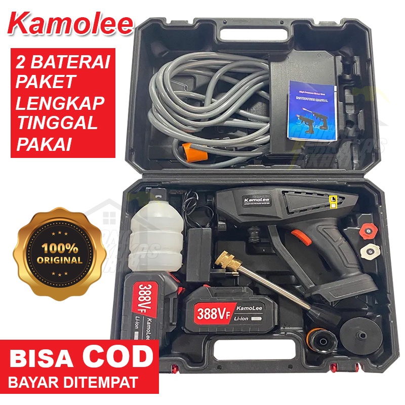 Alat Cuci Motor / Mobil 70bar 388vf jet cleaner cordless multipurpose Original - pkt batre388vf / Al