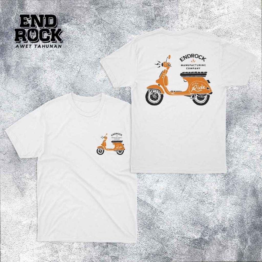 Kaos Distro Original Endrock Tema Brown Vespa