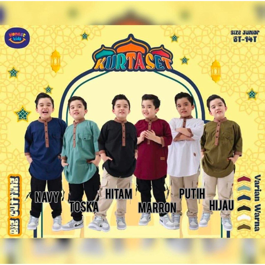 SET KURTA MUSLIM HONEST KIDS