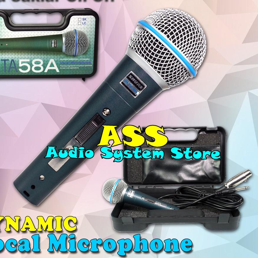 ♠ MIC KABEL BETA 58A SK + KOPER MICROPHONE KABEL BT58SK/ BT-58A LC / BETA58 SK ✶
