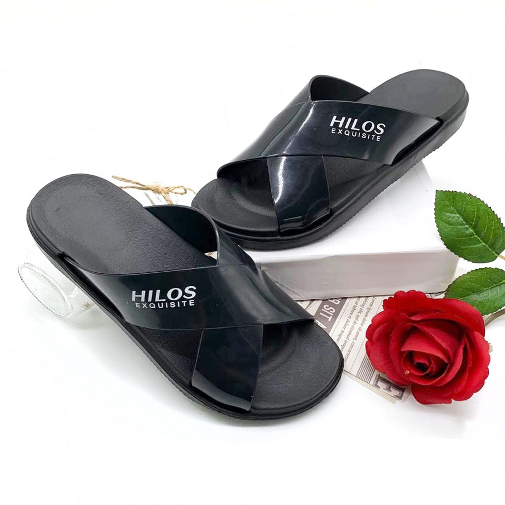 Sandal Slip On Wanita Terbaru Tali Silang Simpel Size 36-40