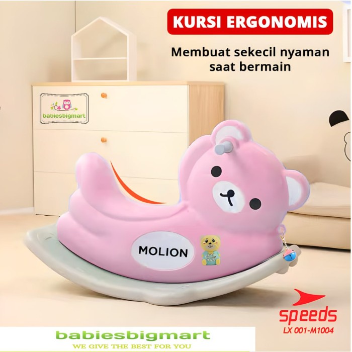 Mainan Anak Kuda Kudaan Rocking Horse MOLION Speeds LX001 M1004