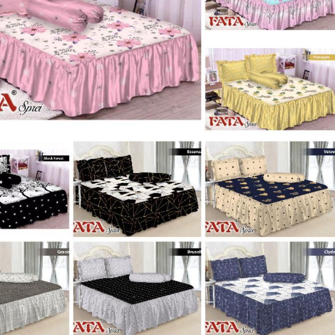 ۩ FATA - Sprei Rumbai / Seprai Rumbai FATA Ukuran King x35 / Queen x35 ☻