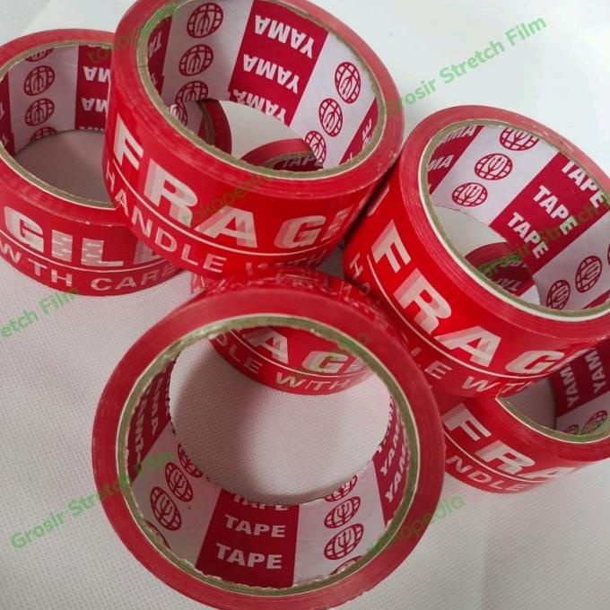 

LAKBAN FRAGILE JANGAN DIBANTING 48mm x 50yard FRAGILE 1 DUS ISI 72