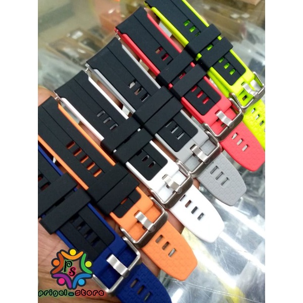 Strap Tali Jam Tangan karet Silikon Soft Slim 20mm 22mm Zv Quick Release