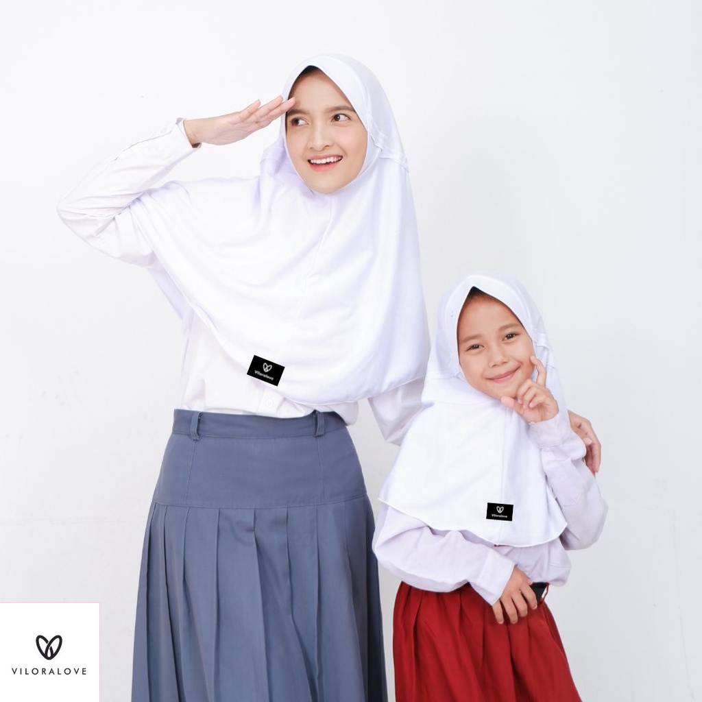 NEW WARNA KERUDUNG JILBAB SEKOLAH VILORALOVE