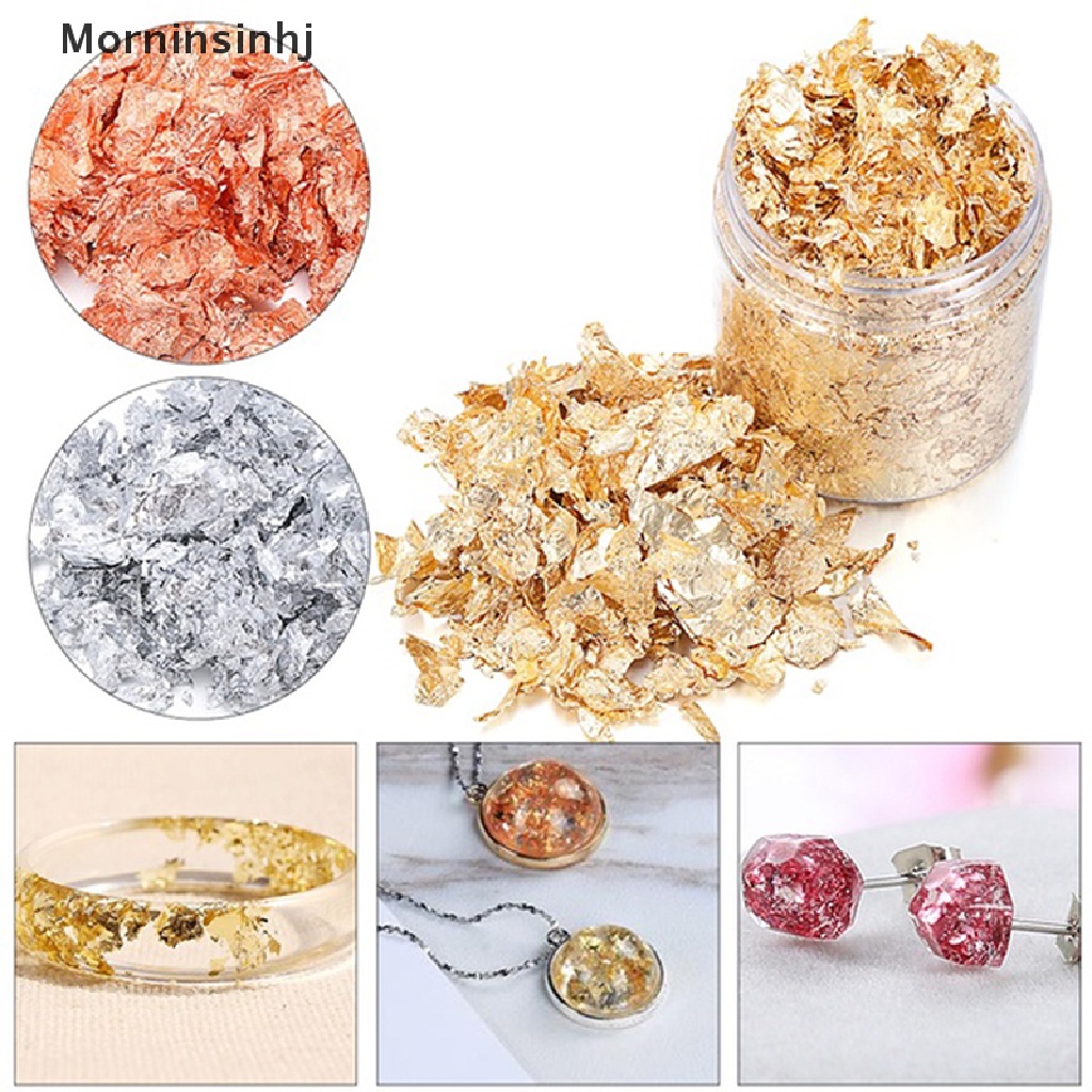 Mornin Foil Cetakan Resin Hias Glitters Tambalan Bahan Membuat Perhiasan DIY Craft id