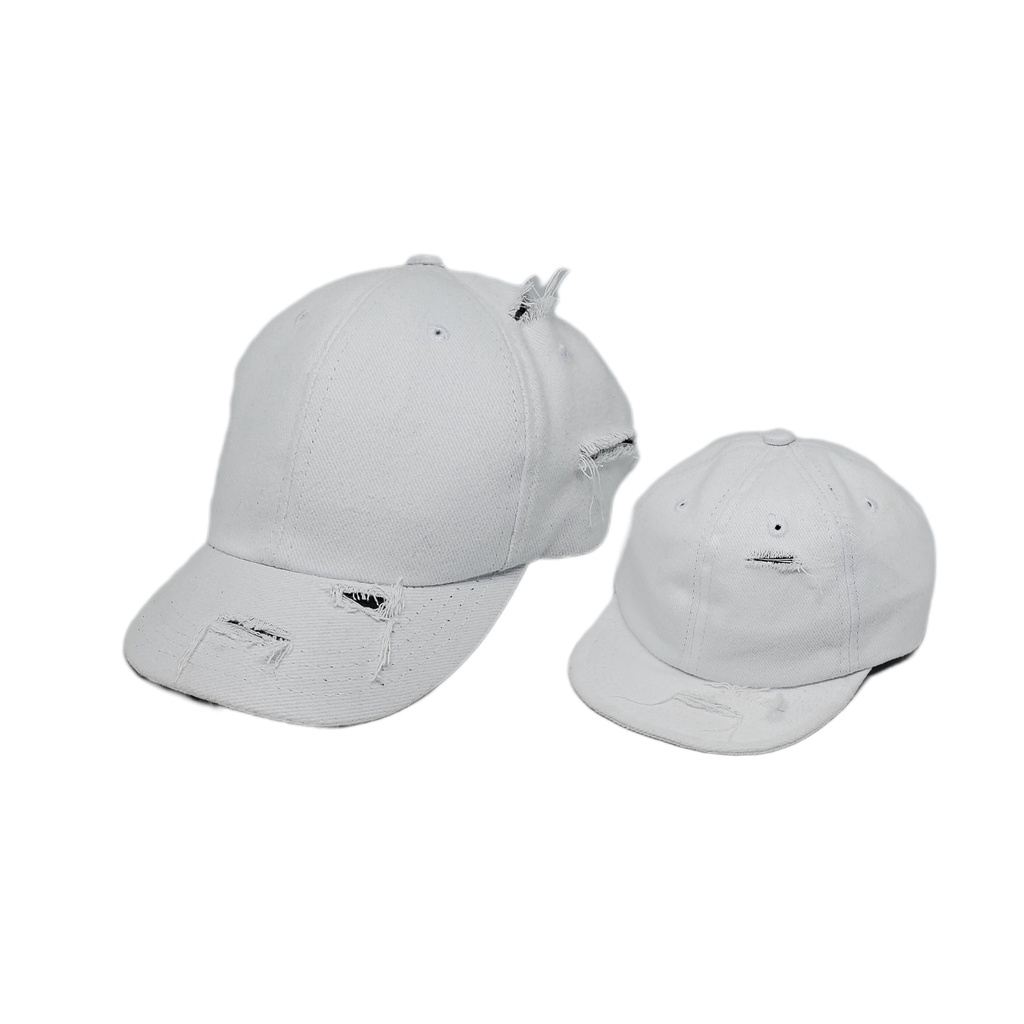 Topi Robek Ripped Cap Keren Cocok Untuk Couple Dengan Anak