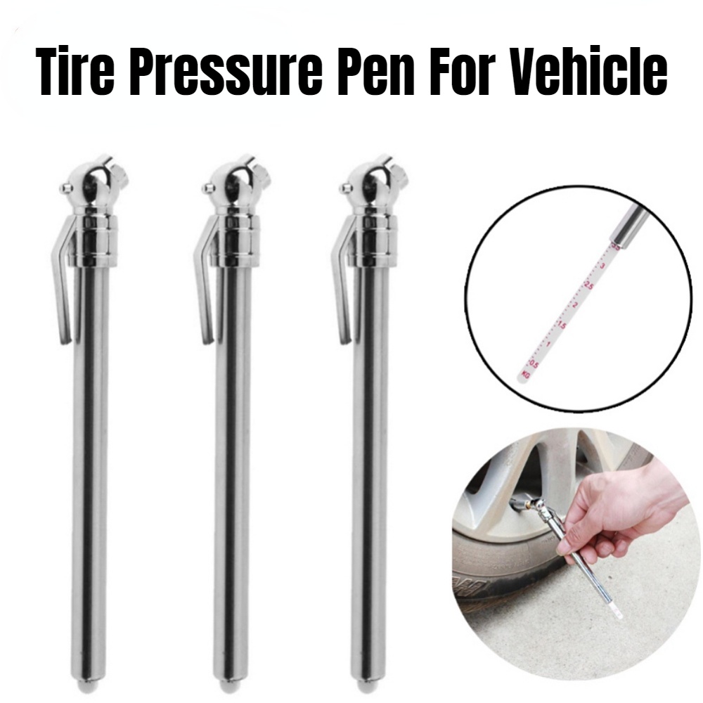 Pulpen Deteksi Tekanan Angin Ban Mobil Kendaraan Motor Universal Portable Mini Test Meter Gauge Pen Sistem Monitor Tekanan Ban Quick Check Tire Pressure Tester