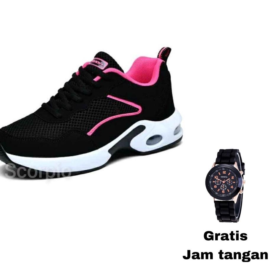 ✨SHOPEE MALL✨ 034S SEPATU SNEAKERS WANITA CEWEK CEWE SEKOLAH SPORT OLAHRAGA LARI TERBARU murah
