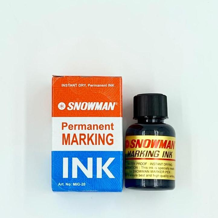 

N80 Refill Tinta Spidol Snowman Permanen Permanent Marking INK MIG 20 / MIG-20 SUPER LARIS ぃ