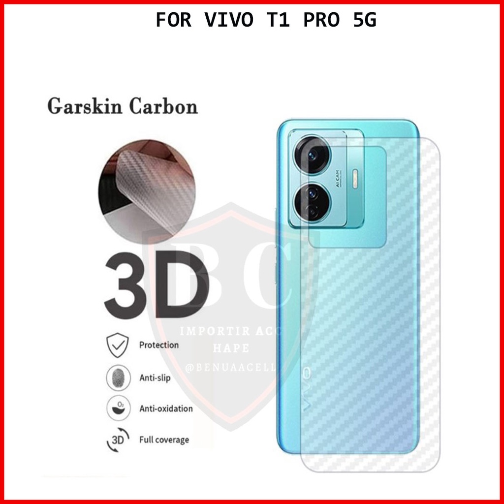 SKIN CARBON FOR VIVO T1 5G - ANTI GORES BELAKANG FOR VIVO T1 5G T1 PRO 5G