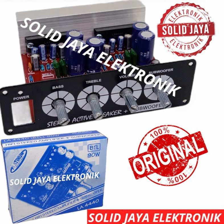 ➲ KIT POWER SPEAKER AKTIF AMPLIFIER 12V DC LA4440 BTL 90W AKI ACCU MOBIL SUBWOOFER SUB ACTIVE STEREO