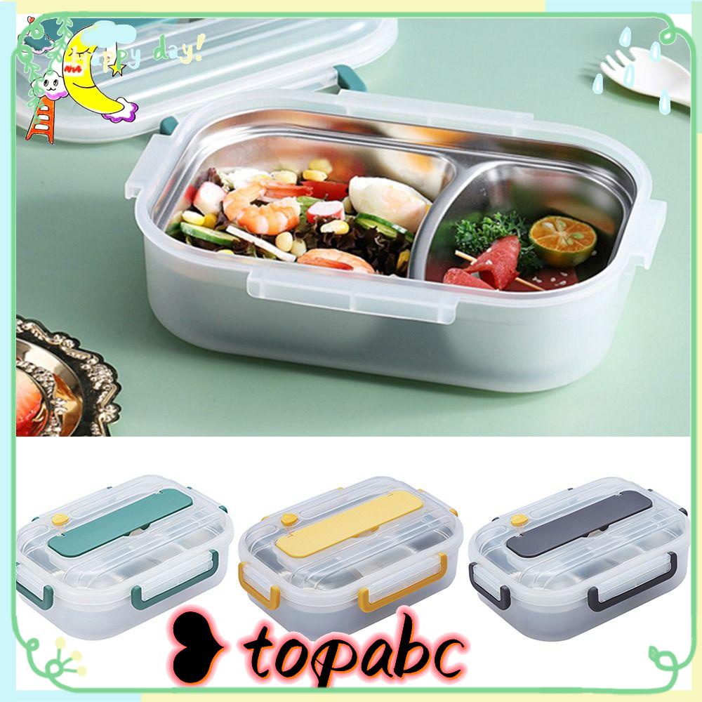 Top Lunch Box Portable Untuk Pelajar Pekerja Kantor Dengan Sendok Wadah Makanan