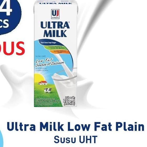 

➦ SUSU ULTRA LOW FAT PLAIN 250 ML - (HARGA 1 DUS ISI 24) ✴