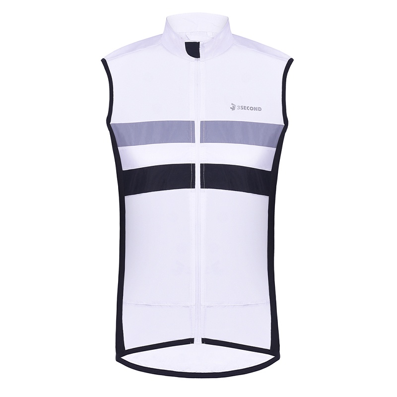 3Second Original Rompi Vest Sepeda Polyester Cycling Jersey Pria Putih 110521