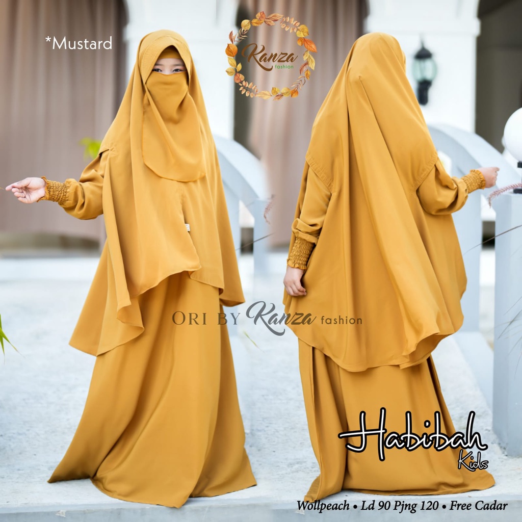 Habibah Kids Gamis Anak Muslim Original Produk By Kanza Fashion