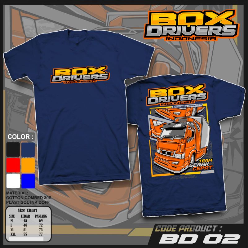 Kaos Truk Terbaru Driver Box Team Gerak Cepat Kaos antigosip kaos truk canter mania Indonesia kaos p