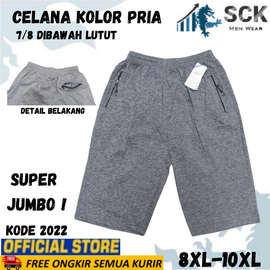 Celana Kolor PENDEK Pria MISTY 2022 POLOS JUMBO / Celana Kolor Karet Pendek Katun Distro - sckmenwear GROSIR