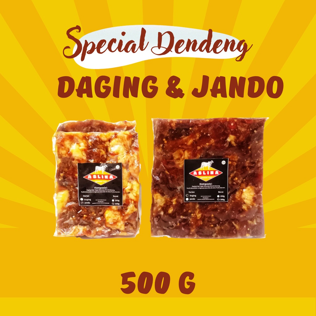 

Dendeng Daging Sapi 500g Dan Dendeng Jando Sapi 500g