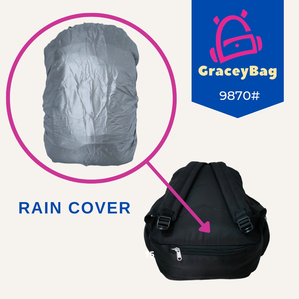 GB-9870 Tas Ransel Anak Perempuan Import Free Raincover